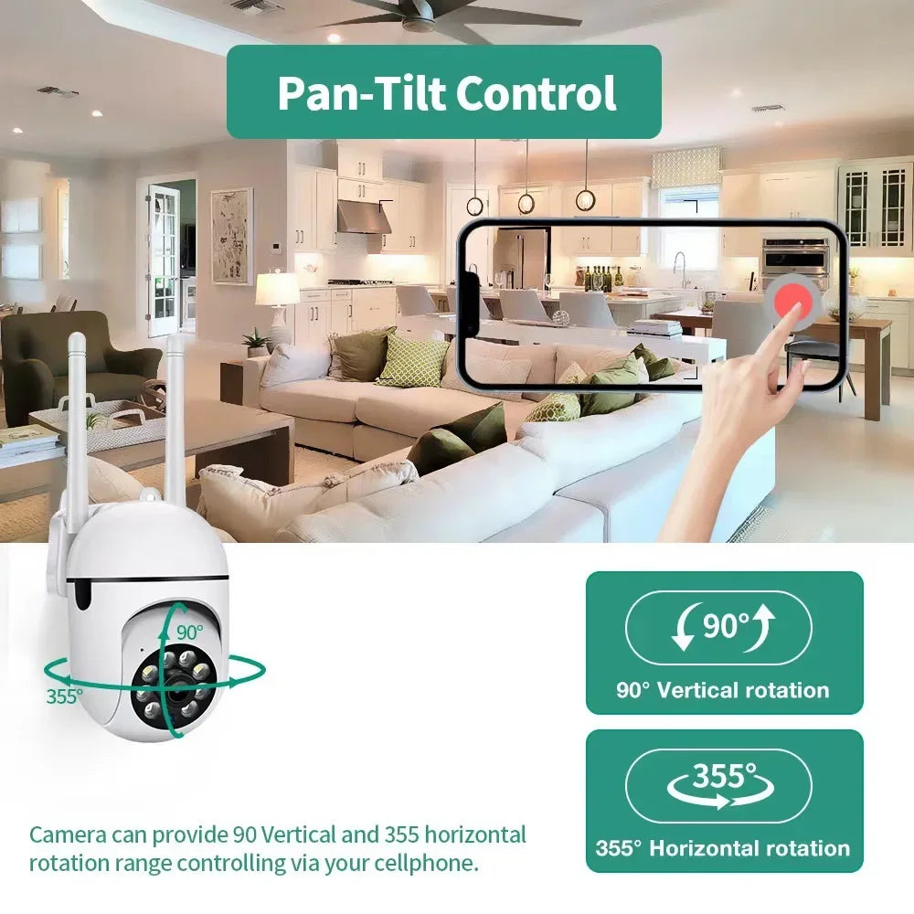 Caméra Wifi 3MP Moniteur bébé 2,4 GHz Caméra de sécurité intérieure avec application téléphonique Audio bidirectionnel, vision nocturne infrarouge