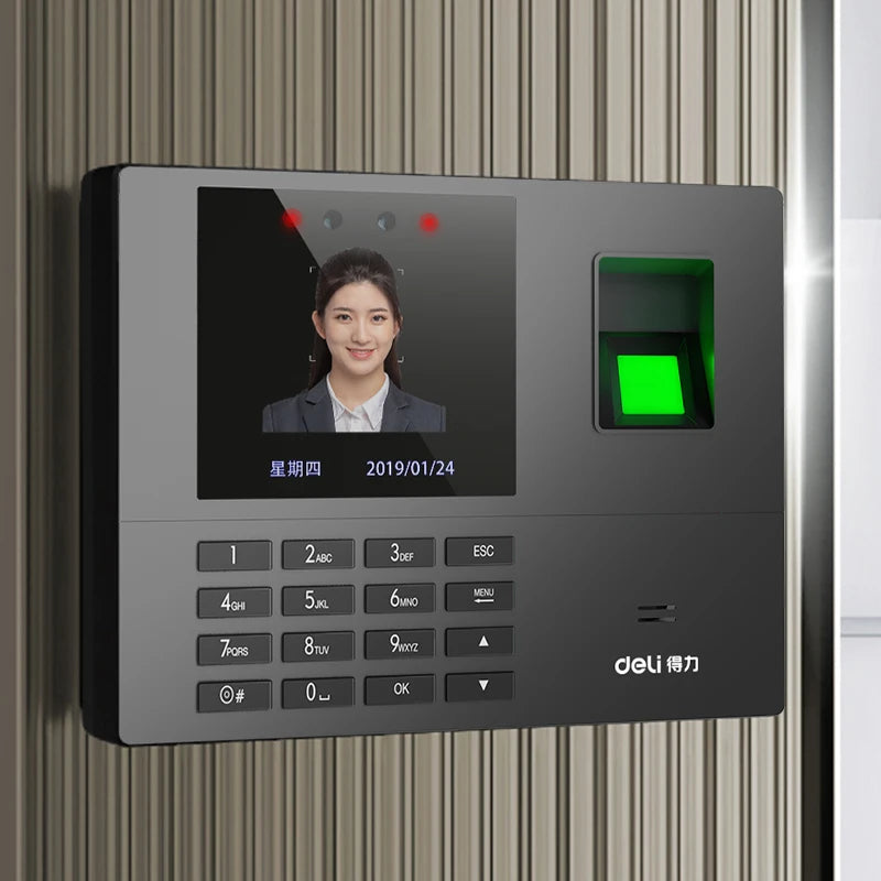Clock in attendance machine facial recognition fingerprint recognition hybrid machine