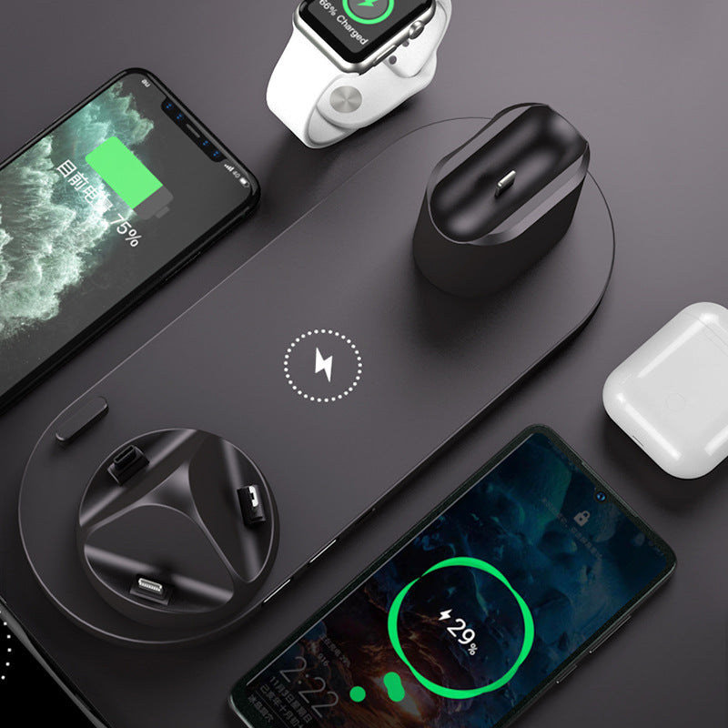 Wireless charger for iPhone, Fast charger for phone, Fast charger for phone, Watch, 6-in-1 charging dock