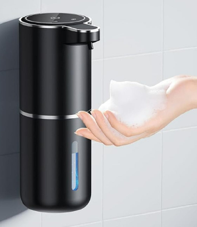 Automatic Soap Dispenser, Touchless Foaming Soap Dispenser, 380ml, USB Rechargeable, Electric, 4 Levels, Adjustable Foam Soap Dispenser