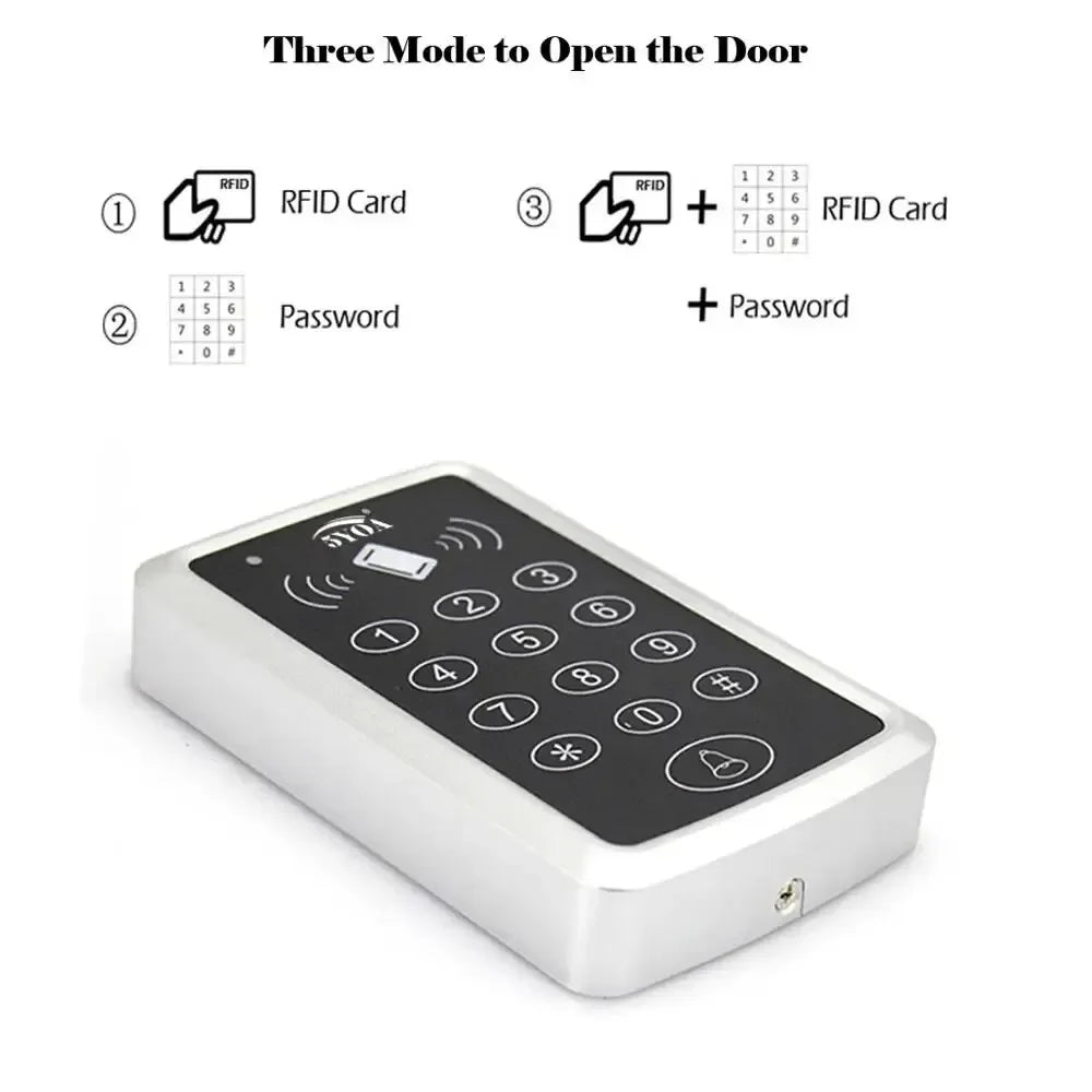 5YOA B03 RFID Keypad Access Control 125KHz EM Card Reader Door Lock Opener Keypad Controller System for Security 