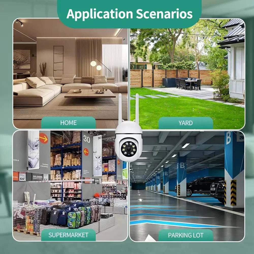 Caméra Wifi 3MP Moniteur bébé 2,4 GHz Caméra de sécurité intérieure avec application téléphonique Audio bidirectionnel, vision nocturne infrarouge