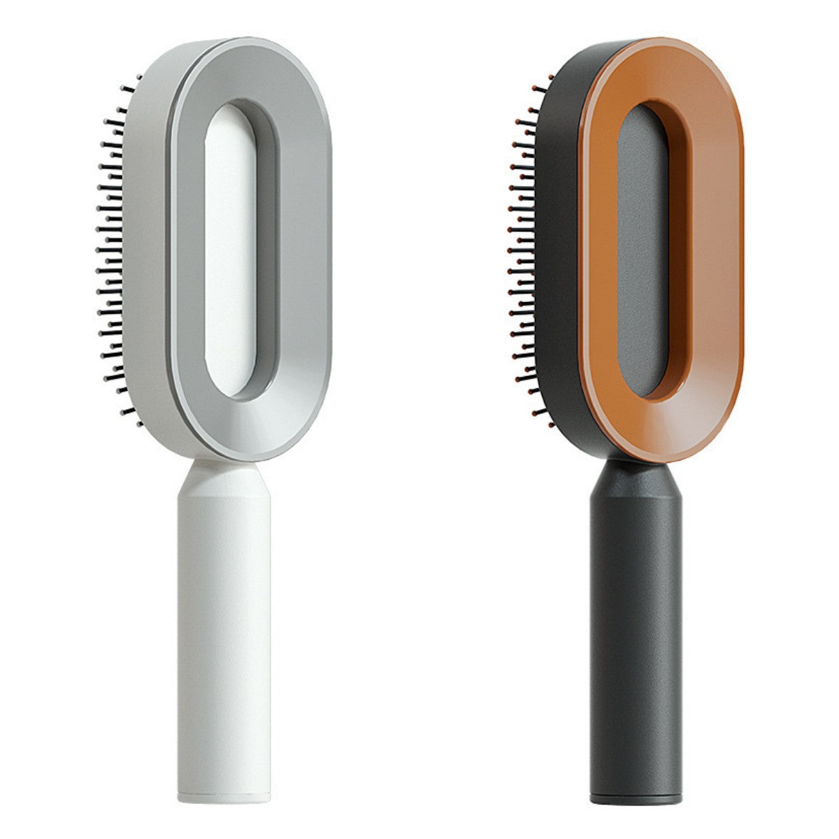 Self-cleaning hairbrush for women, one-touch cleaning, hair loss, airbag, massage, scalp comb, anti-static hairbrush
