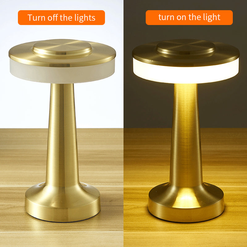 LED Touch Charging Table Lamp, Creative Lamp, Mushroom Lamp, Wireless Rechargeable Touch Sensor, Wireless Metal and Aluminum Table Lamps