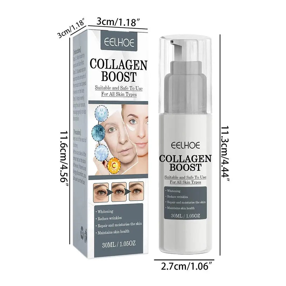 1/2/3pcs 30ml Collagen Boost Crème d’essence raffermissante Fade les lignes fines du visage éclaircissant sérum éclaircissant crème soins de la peau pour les femmes