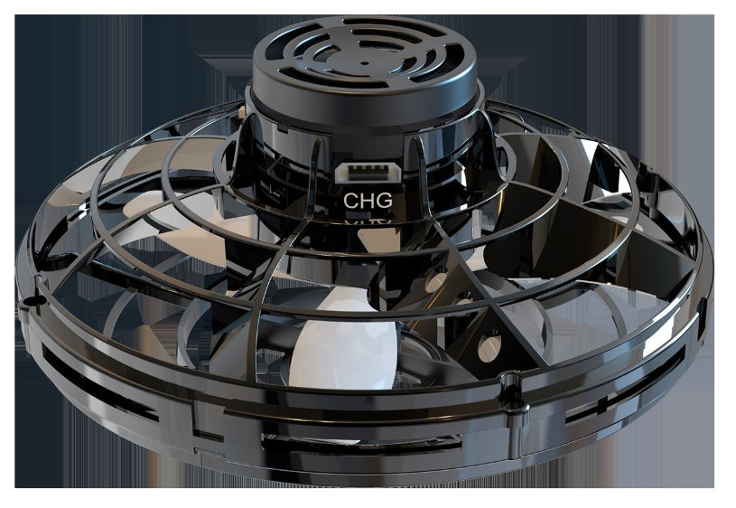 Mini Fingerpoint Gyro Interactive Decompression Toy Drone LED UFO Type Hélicoptère Volant Spinner Toy Enfants