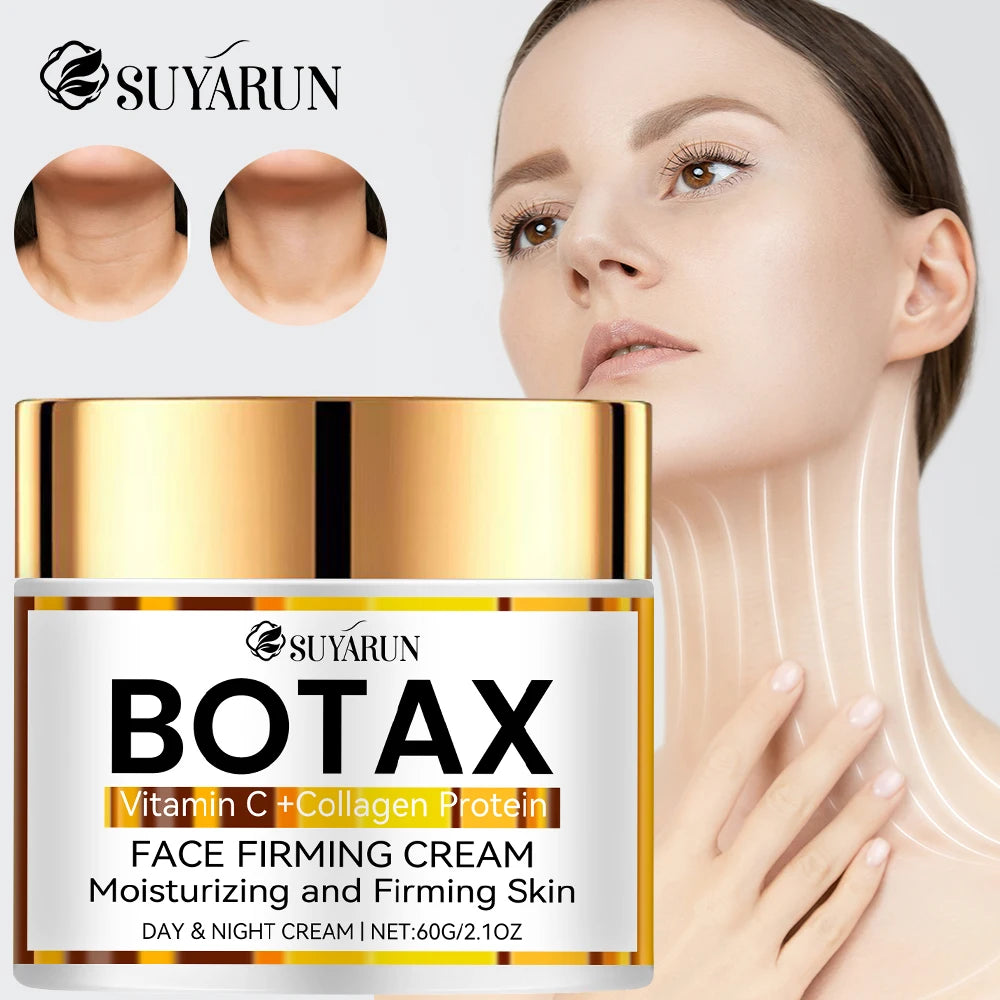 Crème visage anti-âge professionnelle Botax SUYARUN | Formule de réduction des rides et de raffermissement de la peau | Ingrédients naturels.