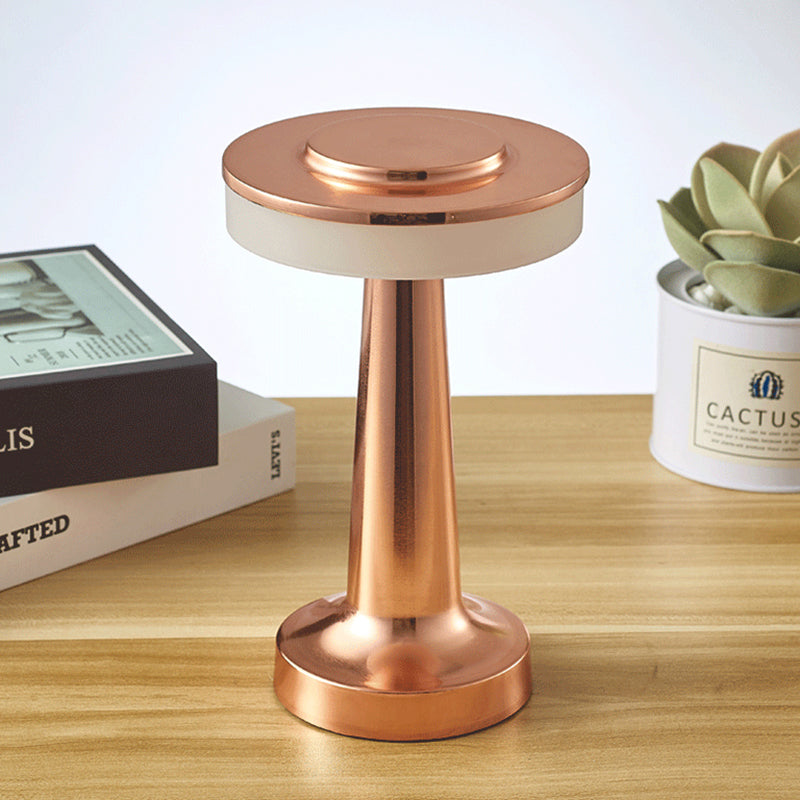 LED Touch Charging Table Lamp, Creative Lamp, Mushroom Lamp, Wireless Rechargeable Touch Sensor, Wireless Metal and Aluminum Table Lamps