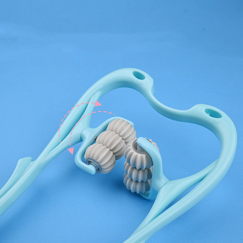 Multifunctional Six-Wheel Manual Neck Massager, Roller Massage Tool