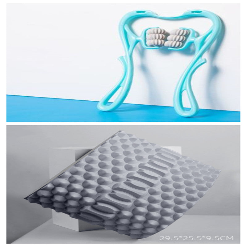 Multifunctional Six-Wheel Manual Neck Massager, Roller Massage Tool