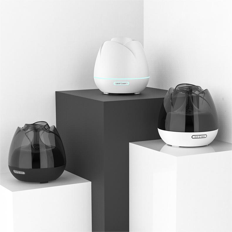New Rose Aroma Diffuser, Negative Ion Diffuser, Colorful Atmosphere Humidifier, Aroma Diffuser Lamp