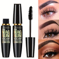 4D Black Mascara Thickening, Lengthening, Curling, Waterproof Liquid Fiber Mascara 
