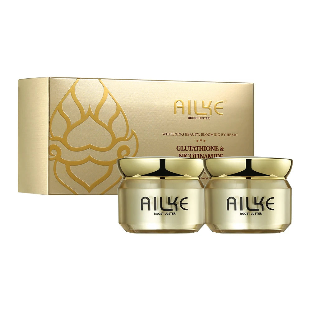 Ensemble de soins du visage blanchissant AILKE pour tous les types de peau, avec glutathion, nicotinamide, réduit les taches brunes, les taches de rousseur, le teint unif