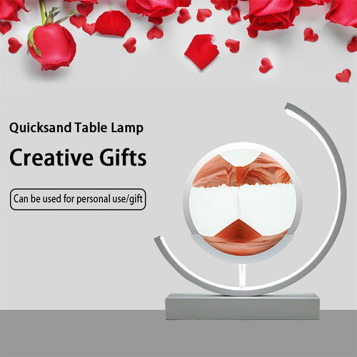 Glass Running Sand Colored Paint Lamp Decoration Handmade DIY Material Pack Atmosphere Creative Gift Rechargeable Night Light