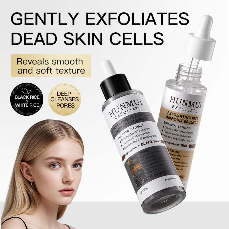 Ampoule exfoliante de riz noir HUNMUI