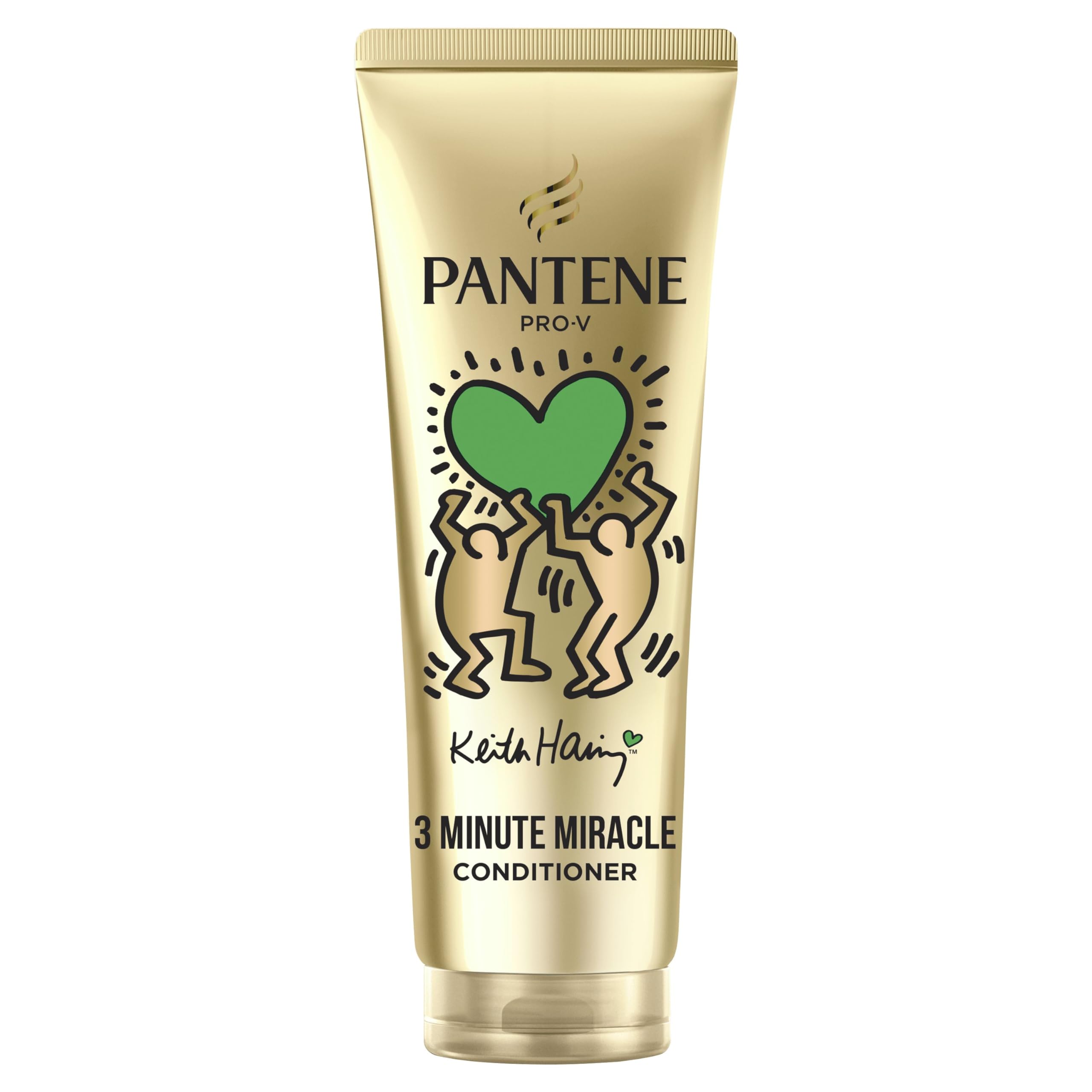 Pantene Pro-V x Keith Haring Art Collection Repair & Protect Conditioner 3 Minute Miracle 220ml Cheveux secs et abîmés, Active Nutri-Plex, aide à réparer les dommages visibles en 1 application