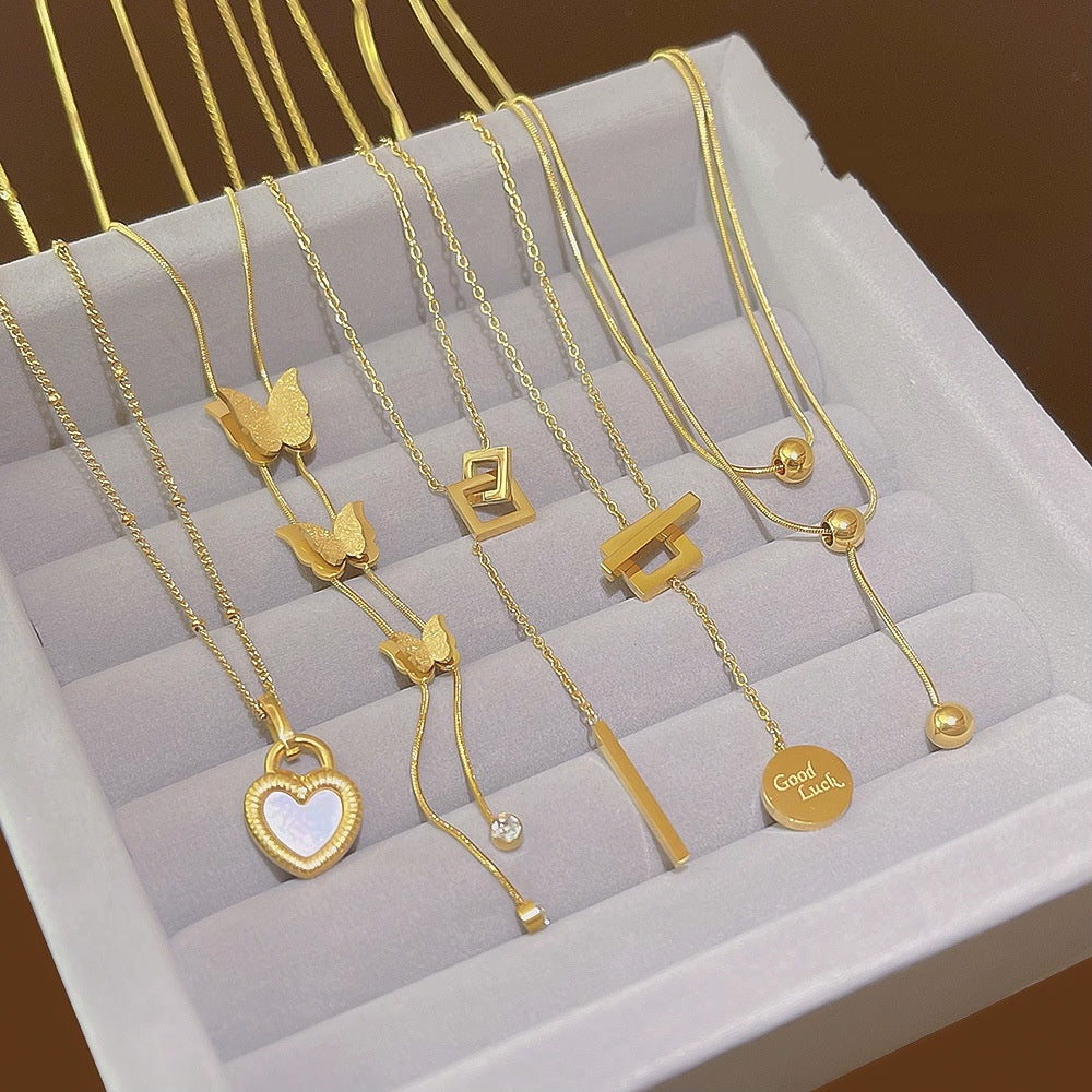 Chaîne de clavicule en acier titane de conception de niche avec une touche de sophistication