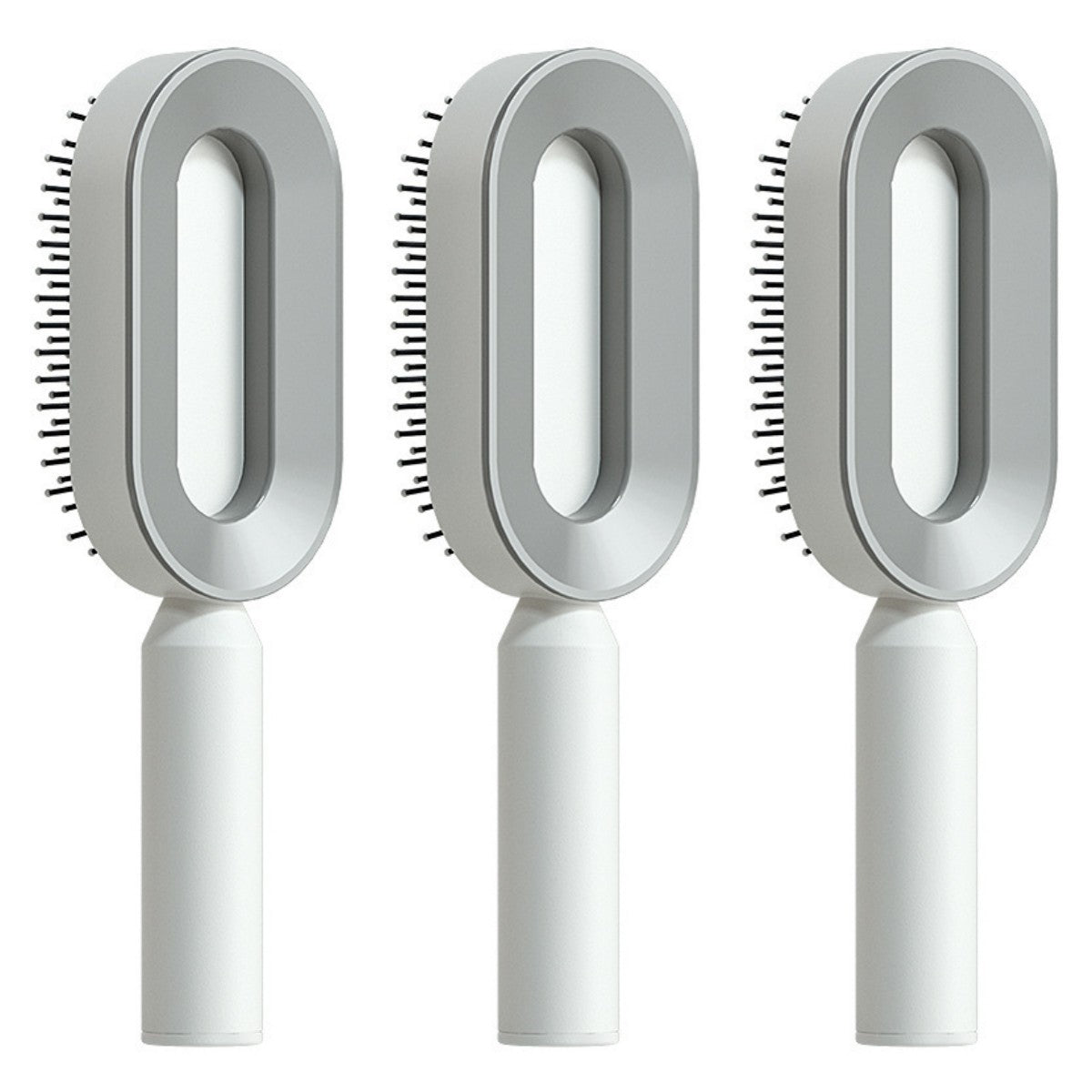 Self-cleaning hairbrush for women, one-touch cleaning, hair loss, airbag, massage, scalp comb, anti-static hairbrush