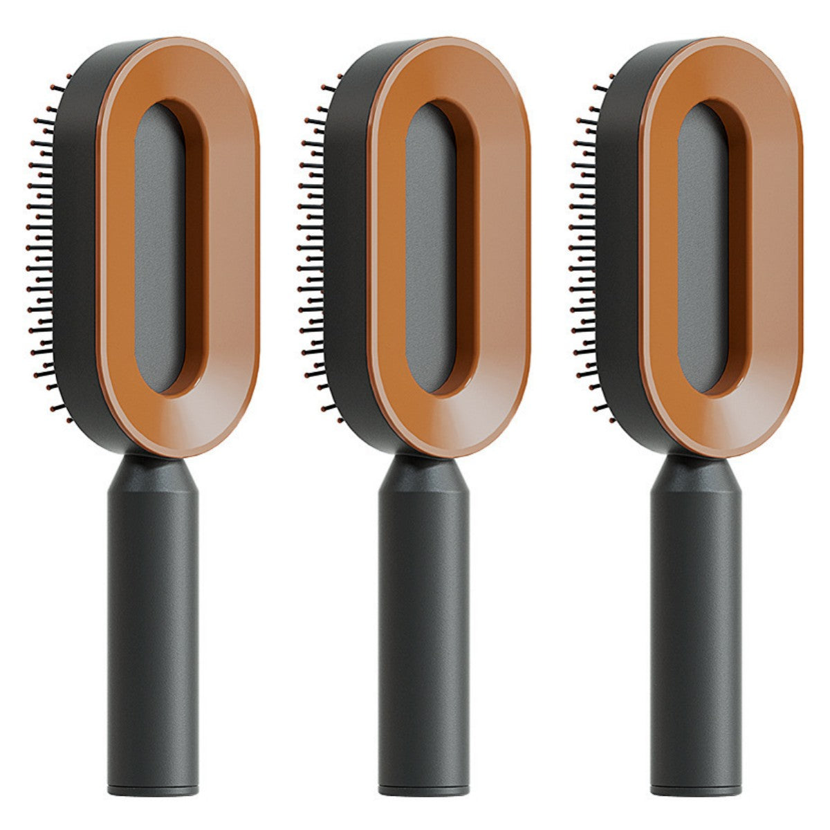 Self-cleaning hairbrush for women, one-touch cleaning, hair loss, airbag, massage, scalp comb, anti-static hairbrush