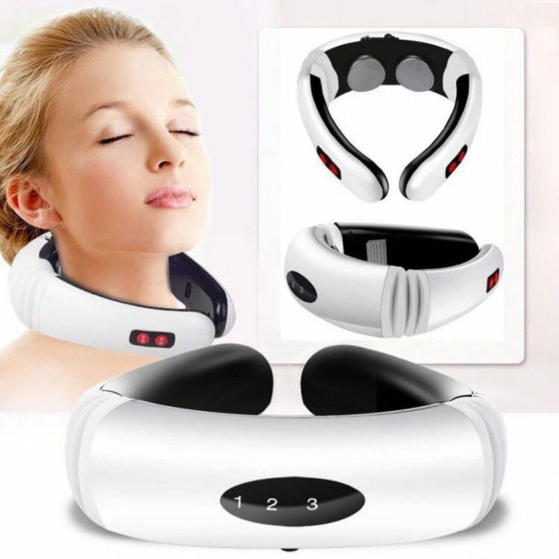 Electric neck massager with far-infrared pain relief heat tool for healthcare, smart massager for healthcare 