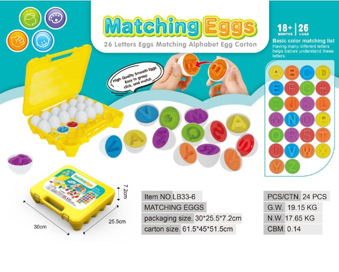 Baby Learning Educational Toy Smart Egg Toys Shape Sorters Matching Sorters Montessori Egg Toys for Children Kids