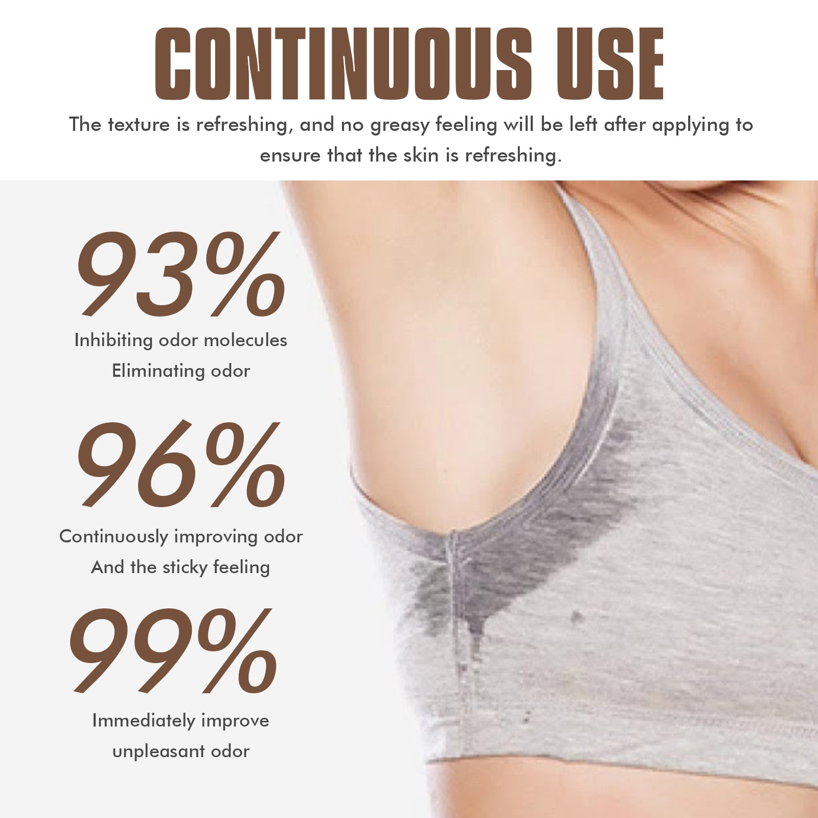 Déodorant pour tout le corps OceAura, odeur de sueur propre pour les aisselles, bâton déodorant rafraîchissant doux