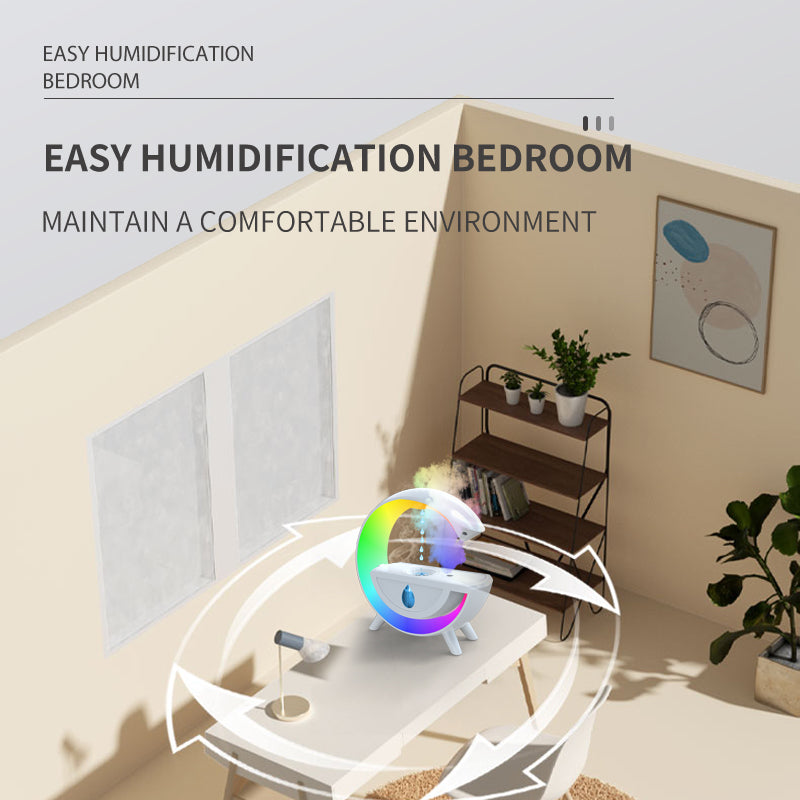 Anti-gravity humidifier, water droplet design, RGB LED night light for indoor bedroom decoration, creative atmosphere, table lamps 