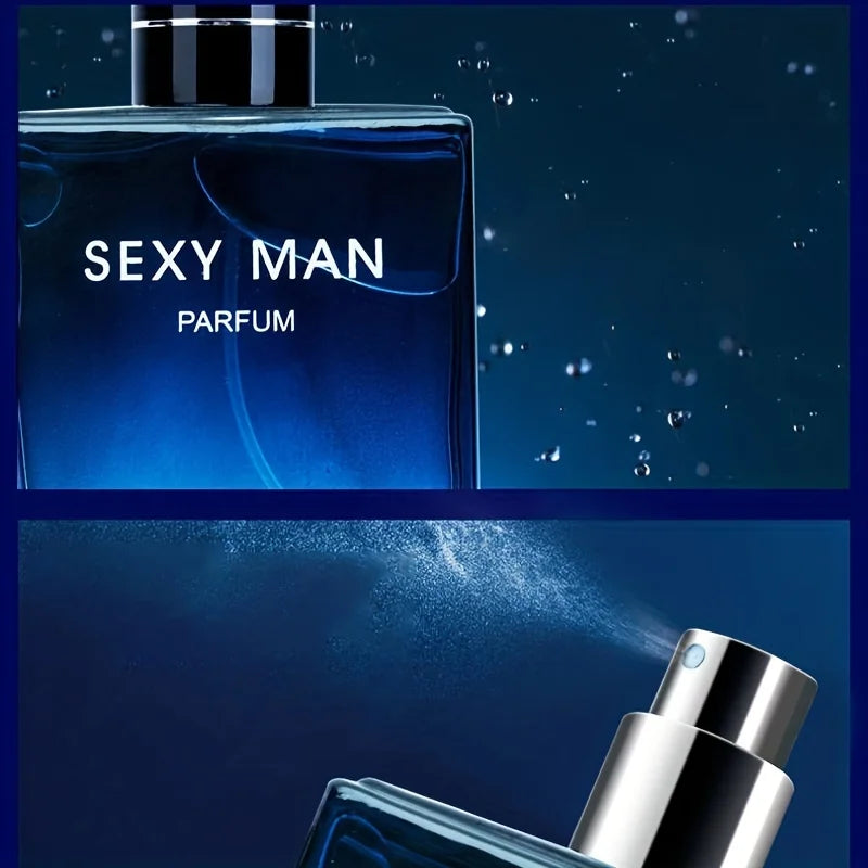 Long-lasting men's cologne, Manly Temptation Woody scent, portable eau de parfum spray for businesses 