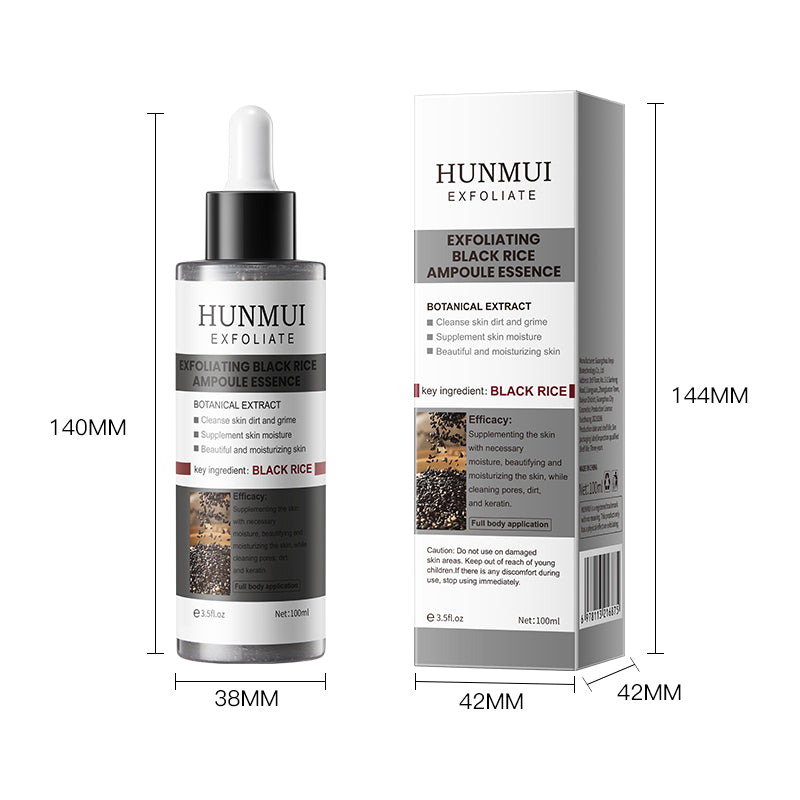 Ampoule exfoliante de riz noir HUNMUI