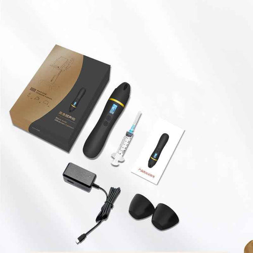 Canon à ultrasons domestique, dispositif de beauté, canon en or noir, crée une machine d'importation et de décoloration de lignes faciales