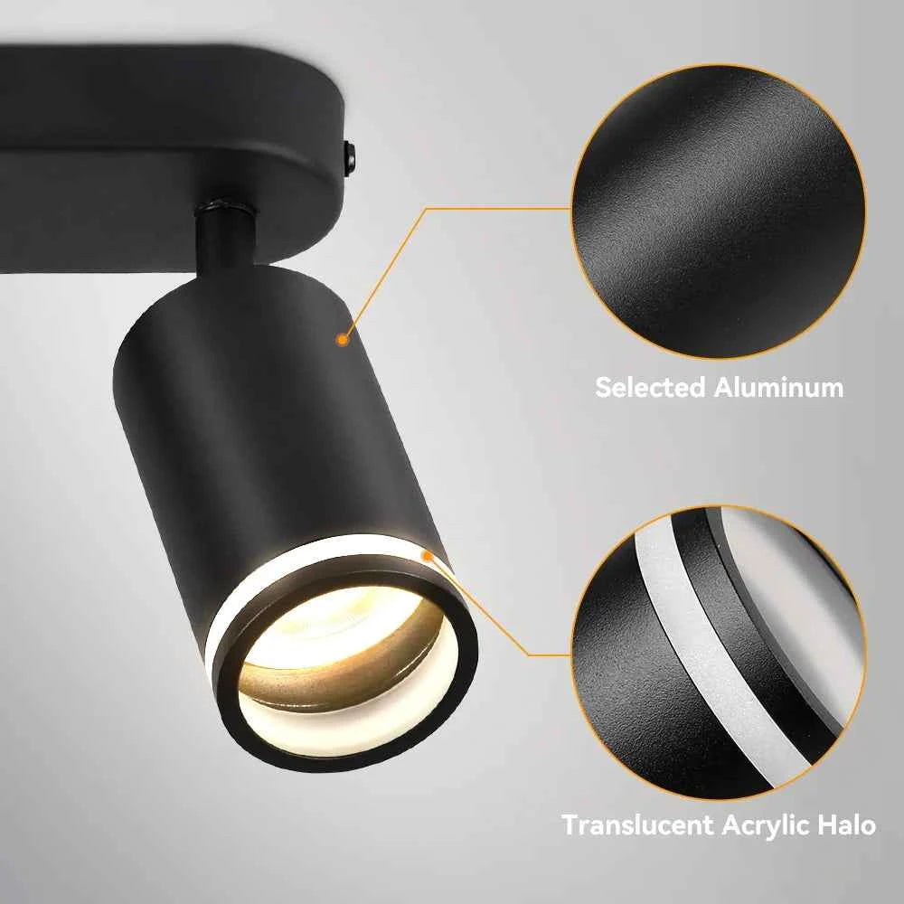 Adjustable LED Ceiling Spotlight Aluminum GU10 Pendant Track Lamp