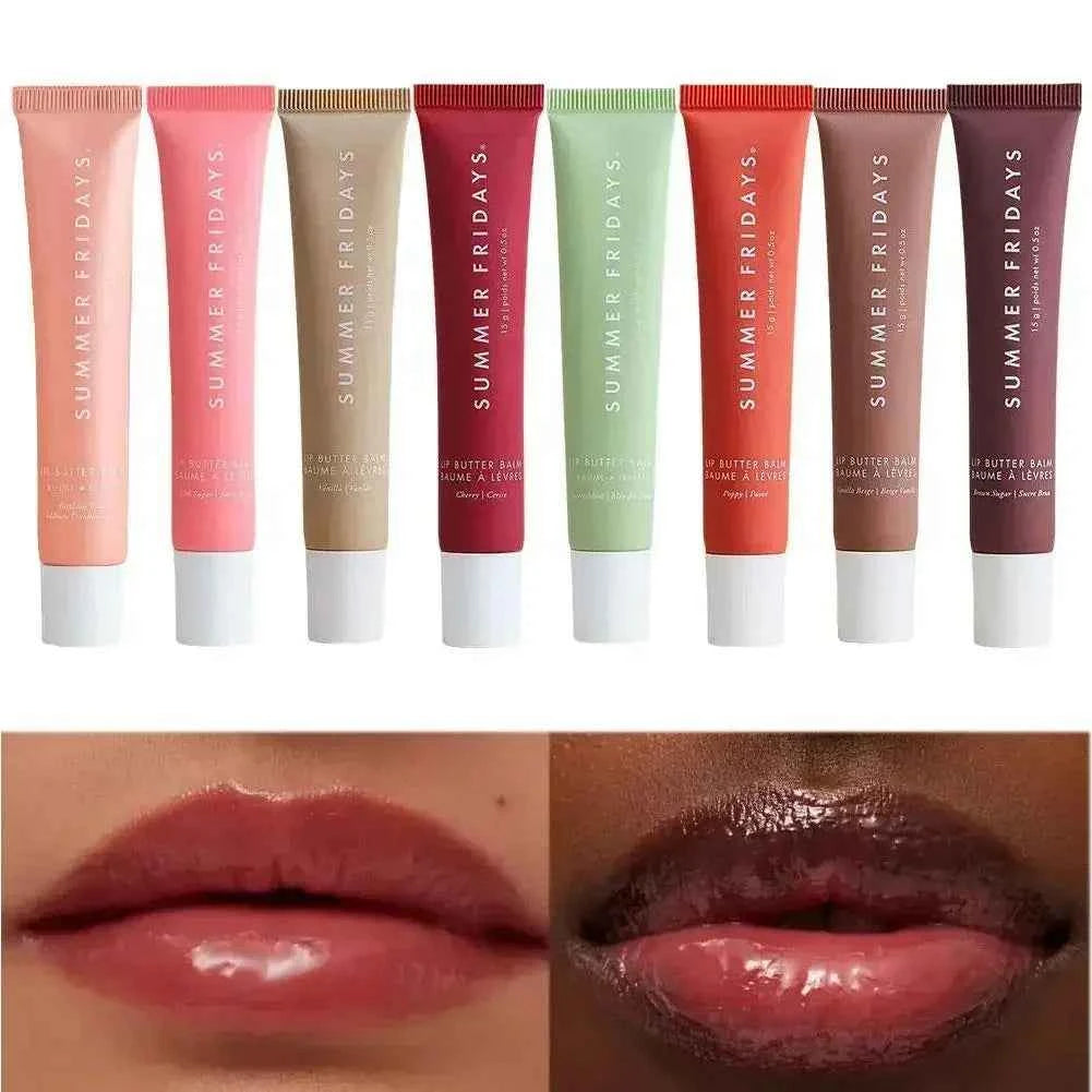 Baume à lèvres hydratant miroir brillant à lèvres vanille rose sucre café gâteau odeur rouge à lèvres huile transparente maquillage