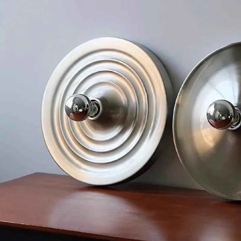 Bauhaus Retro UFO Flying Saucer Ripple Wall and Ceiling Lamp