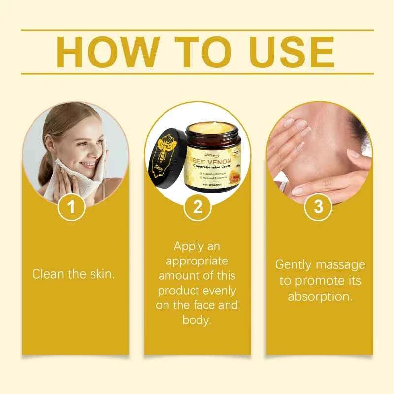 Bee Venom Skin Moisturizer, Gentle Hydrating, Smooth & Delicate, Nourishes Skin, Ideal For Daily Body Care Routine