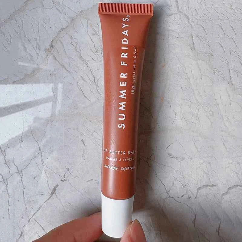 Baume à lèvres Beige vanille du vendredi d'été, ensemble de rouge à lèvres Transparent hydratant, Tube lisse et doux, brillant à lèvres miroir, maquillage pour les lèvres