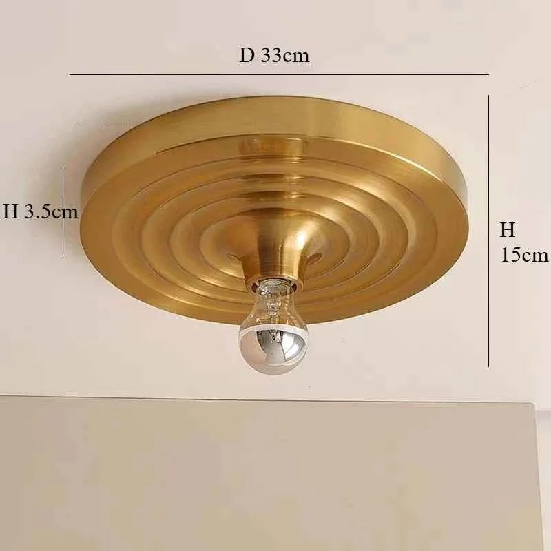 Bauhaus Retro UFO Flying Saucer Ripple Wall and Ceiling Lamp