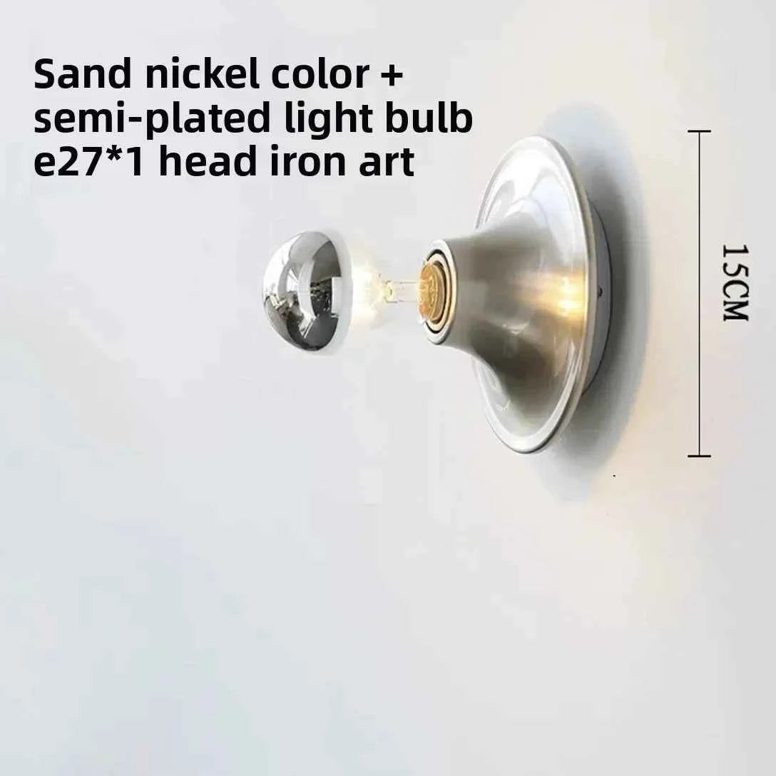 Bauhaus Retro UFO Flying Saucer Ripple Wall and Ceiling Lamp