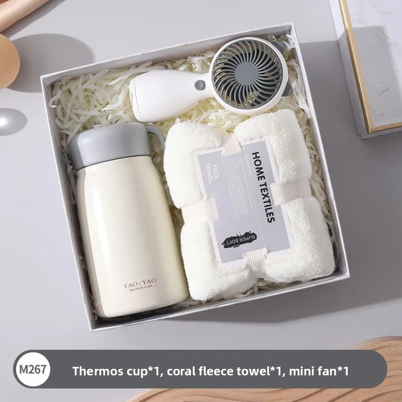 Busin Gift Umbrella Thermal Cup Birthday aduation Present Box Set Creative Festival Supplies Employee Activi Prtion