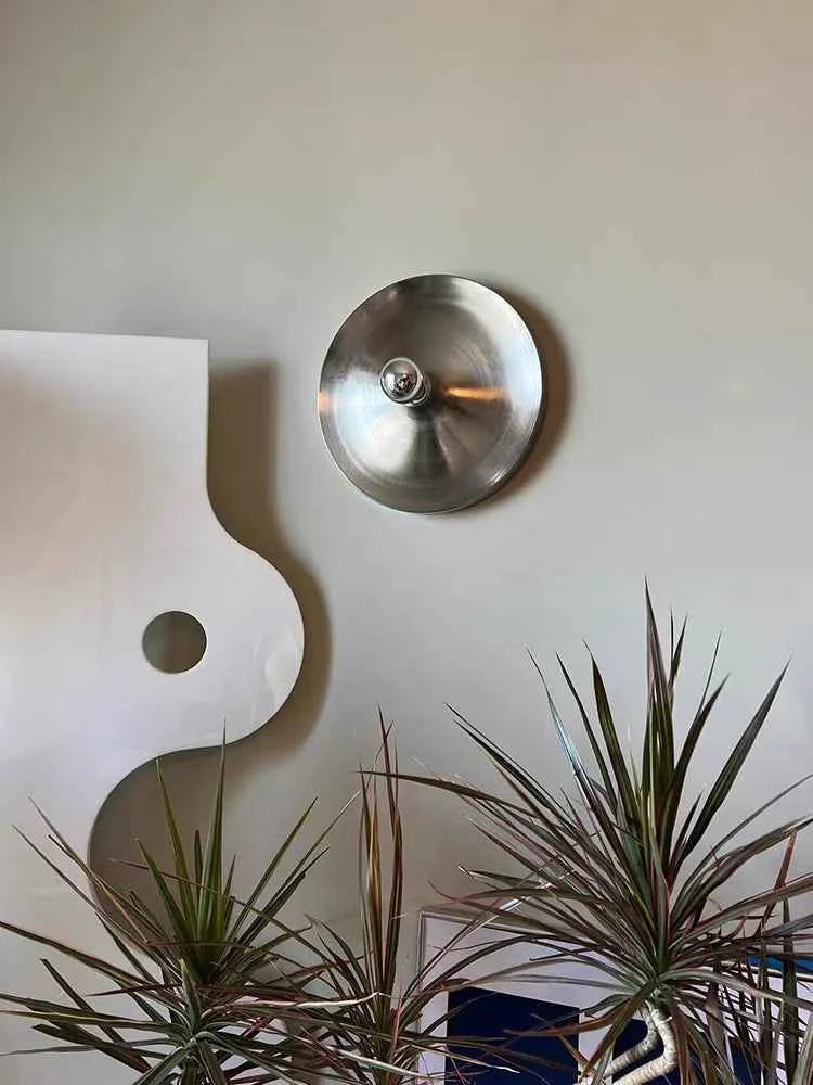 Bauhaus Retro UFO Flying Saucer Ripple Wall and Ceiling Lamp