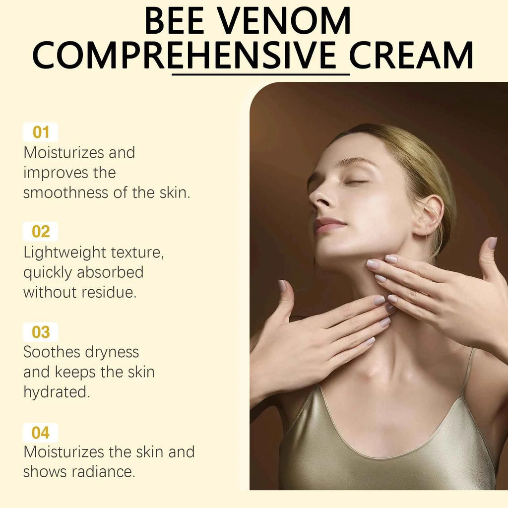 Bee Venom Skin Moisturizer, Gentle Hydrating, Smooth & Delicate, Nourishes Skin, Ideal For Daily Body Care Routine