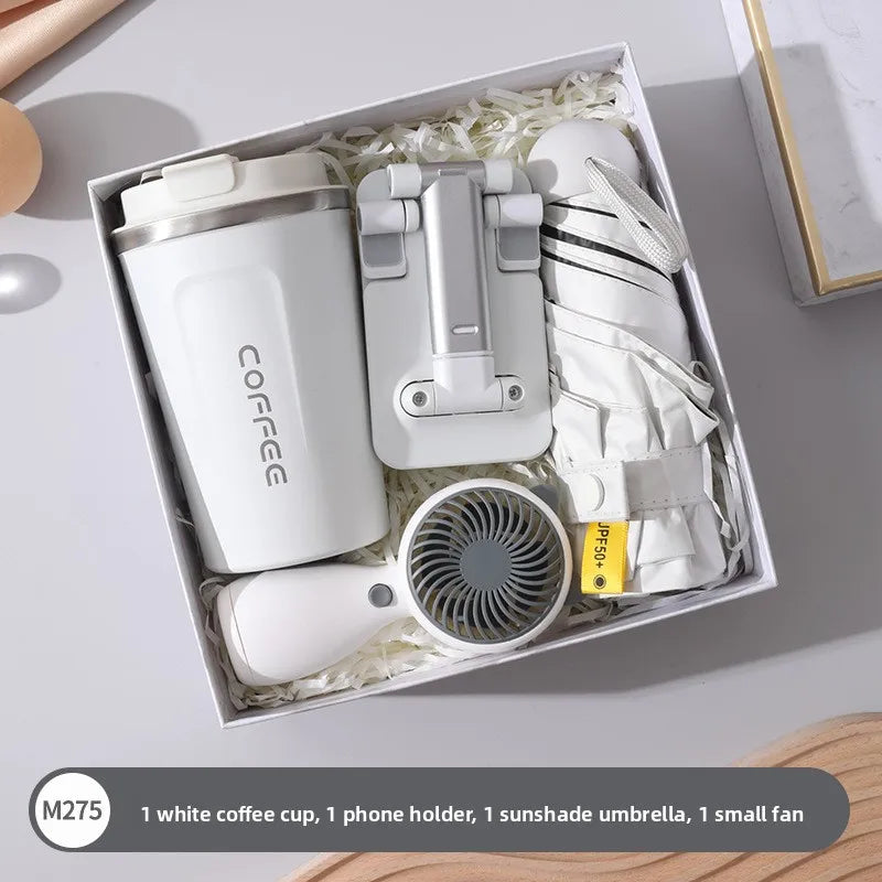 Busin Gift Umbrella Thermal Cup Birthday aduation Present Box Set Creative Festival Supplies Employee Activi Prtion