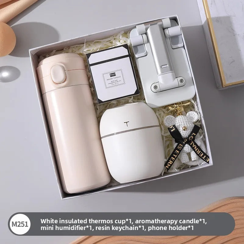 Busin Gift Umbrella Thermal Cup Birthday aduation Present Box Set Creative Festival Supplies Employee Activi Prtion