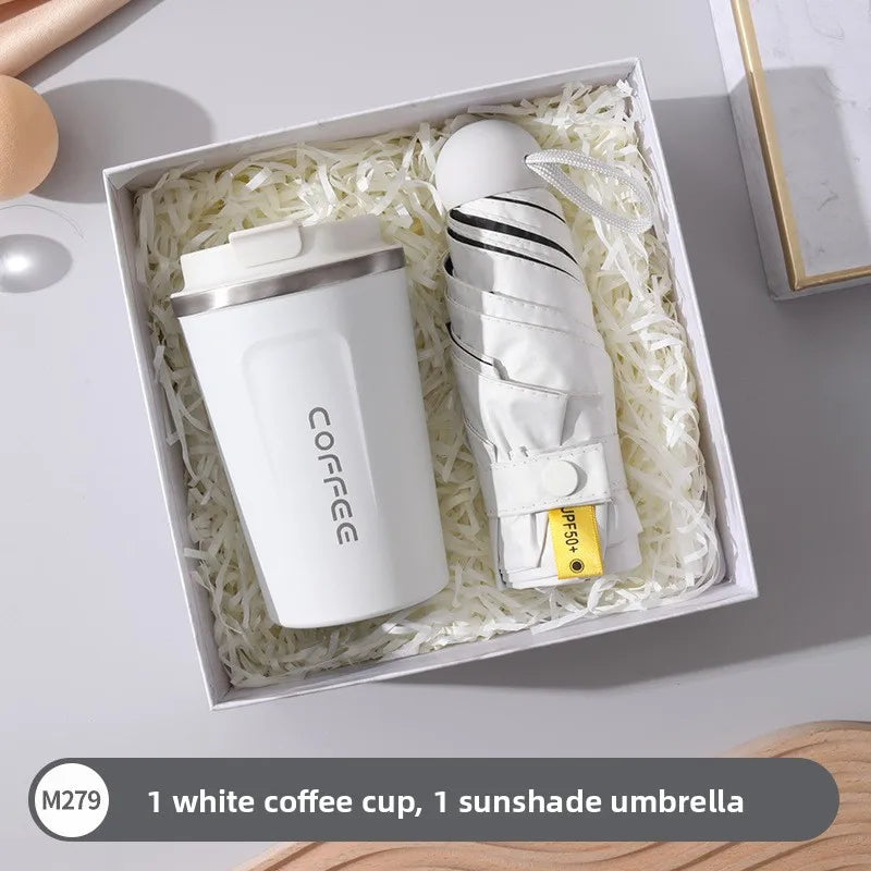 Busin Gift Umbrella Thermal Cup Birthday aduation Present Box Set Creative Festival Supplies Employee Activi Prtion