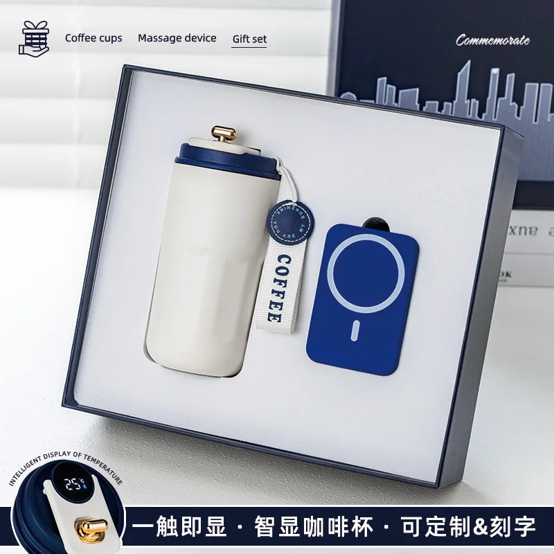 Réunion annuelle Anniversaire Business GiftSet ThermosCup Gift Box CompanyEvent SouvenirGifts personnalisés pour les clients et les employés