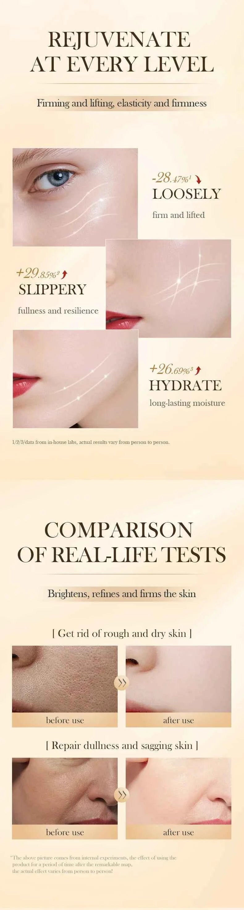 30 pièces SADOER Rose Sanil visage sérum Anti-rides hydratant éclaircissant raffermissant Essence du visage beauté visage produits de soins de la peau