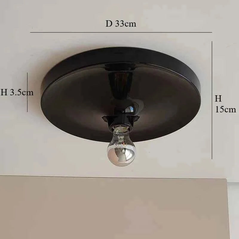 Bauhaus Retro UFO Flying Saucer Ripple Wall and Ceiling Lamp