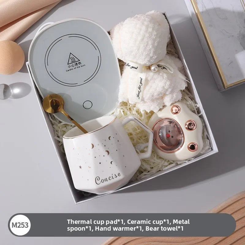 Busin Gift Umbrella Thermal Cup Birthday aduation Present Box Set Creative Festival Supplies Employee Activi Prtion