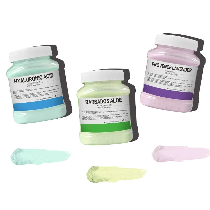 350g Hydrating 24K Gold Soft Mask Powder Rose Petal Crystal Jelly Mask