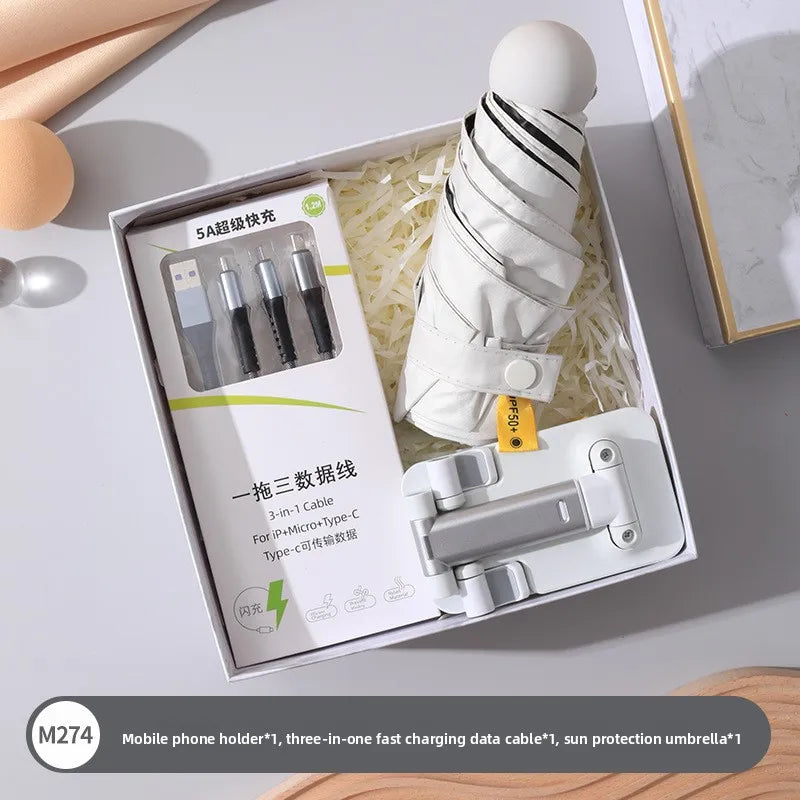 Busin Gift Umbrella Thermal Cup Birthday aduation Present Box Set Creative Festival Supplies Employee Activi Prtion