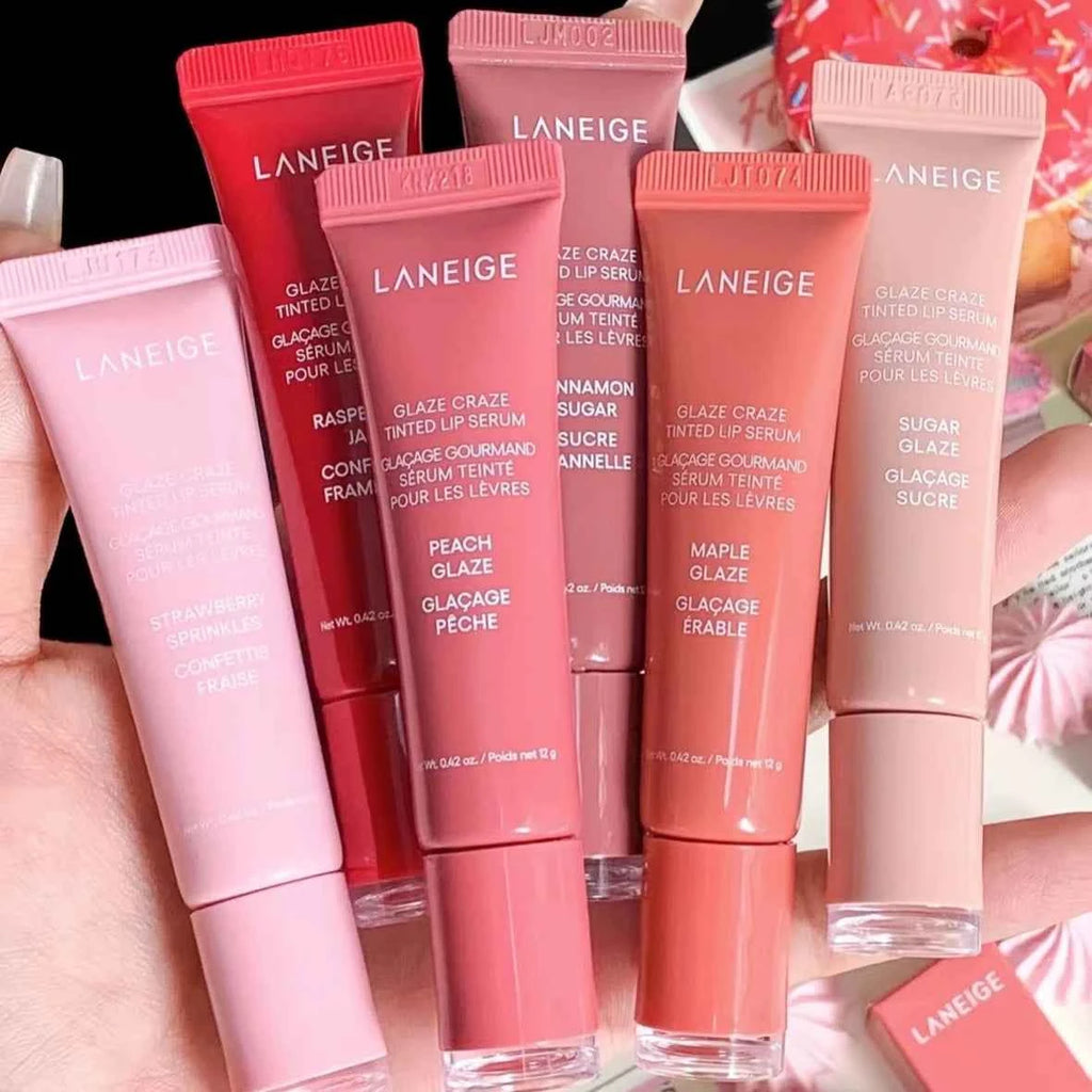 Baume à lèvres en forme de beignet, miroir hydratant, brillant à lèvres, fraise, framboise, glaçage au chocolat, odeur, huile transparente, maquillage